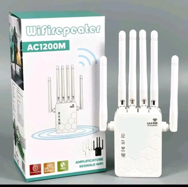 📡 AC1200M Wi‑Fi Pojačivač Signala – Internet Bez Slabih Zona! 🚀
