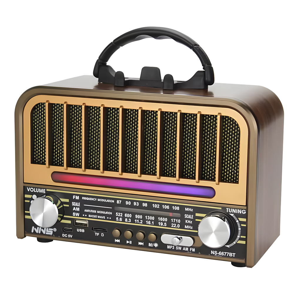 📻 Retro Radio NS-6677BT – Bezvremenski stil uz savremene funkcije