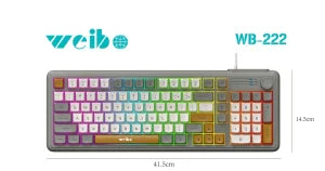 🌈 RGB TASTATURA WB‑222 – Tvoj gejming partner